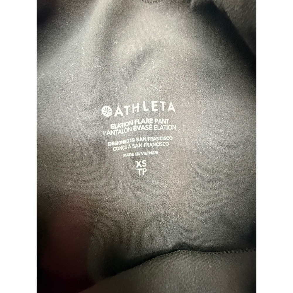 Athleta Elation Flare Pant Womens XS TP Black High Waisted Yoga Leggings